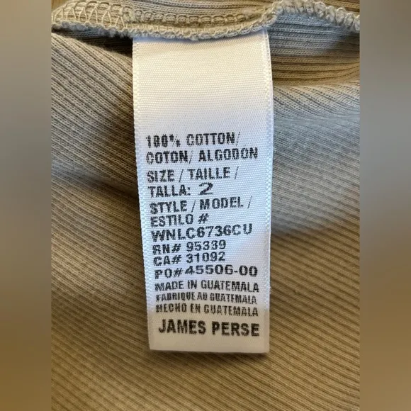 James Perse Ribbed Knit Taupe Gray Sleeveless Dress Women’s Size Small NWT