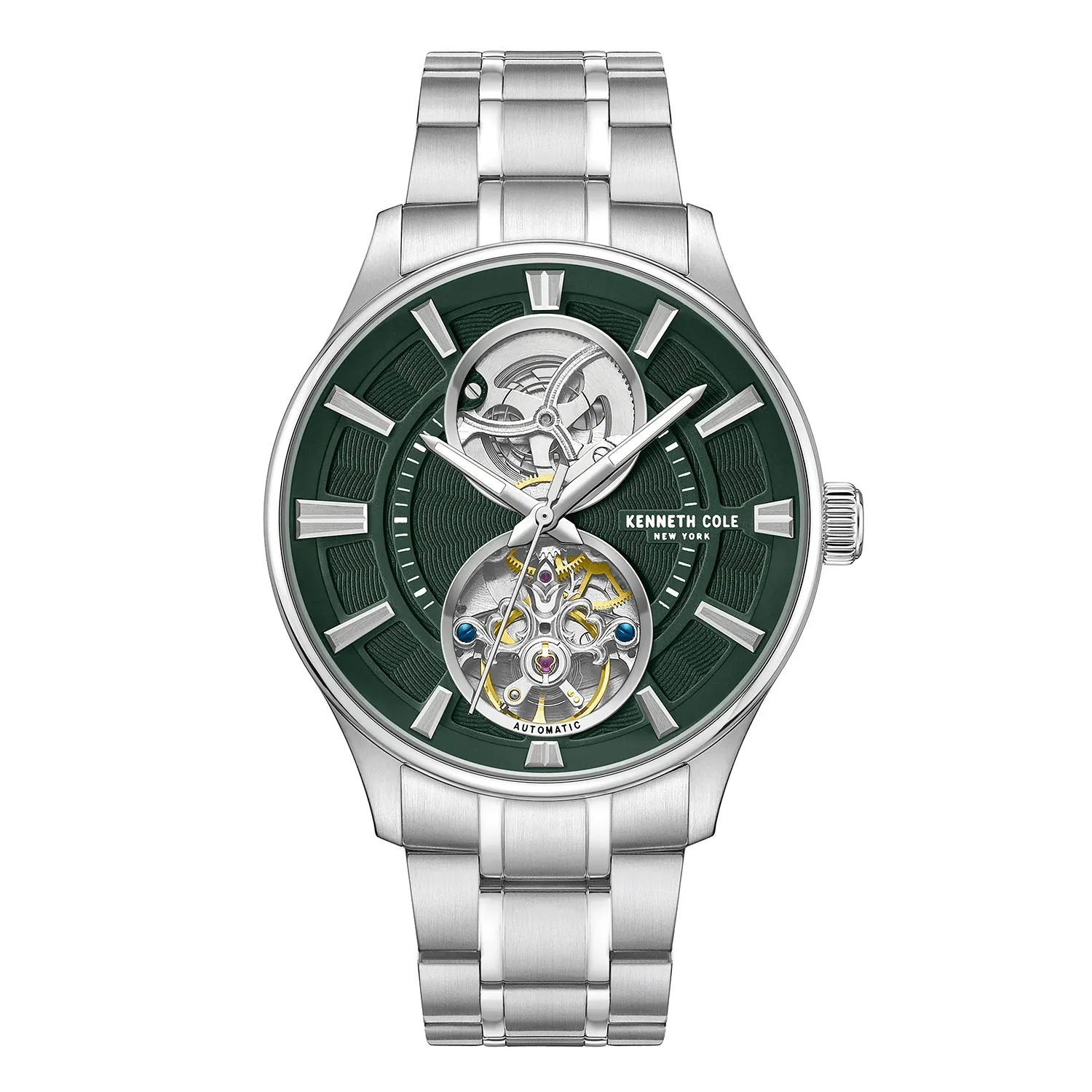 Kenneth Cole New York 43.5mm Automatic Green Dial Men's Watch KCWGY0049804