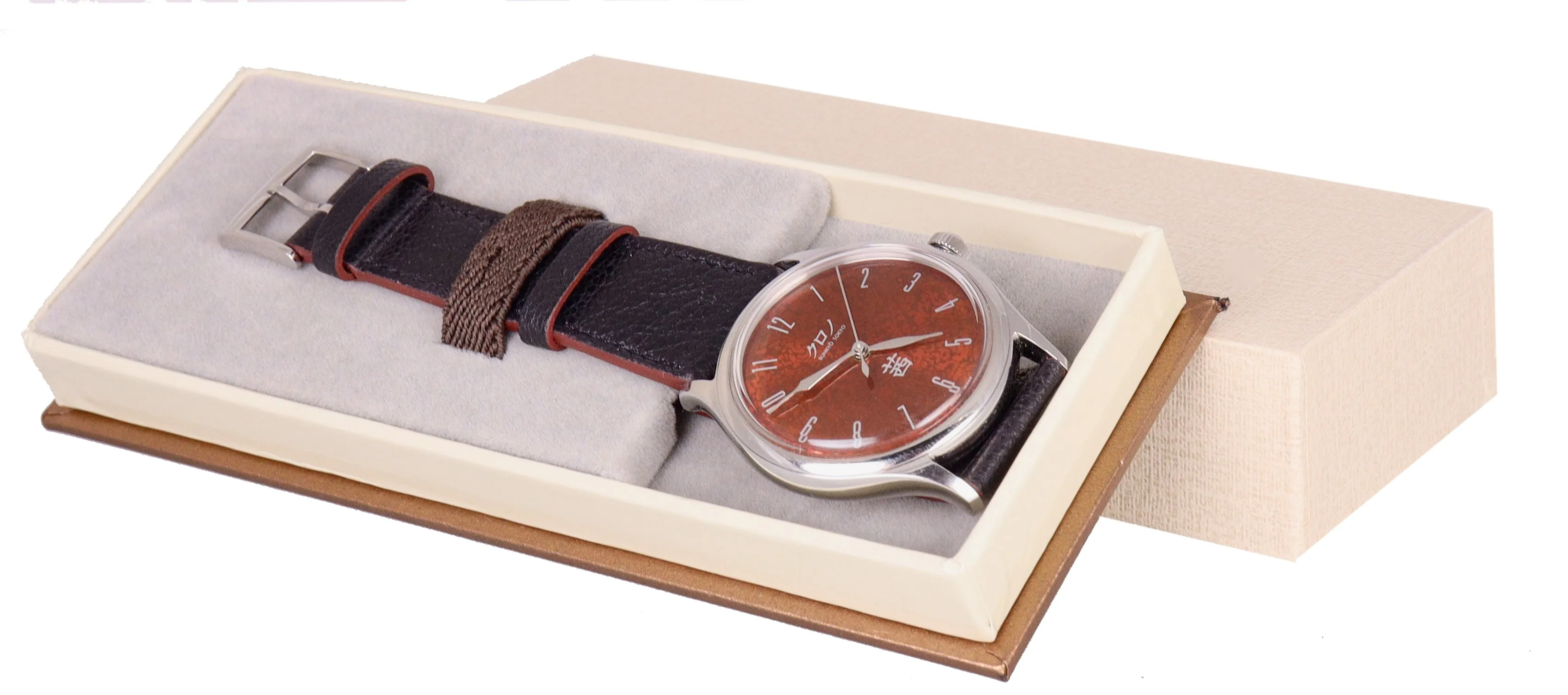 Kurono Tokyo Hajime Asaoka Grand Akane Urushi Red Steel 37mm Automatic Watch