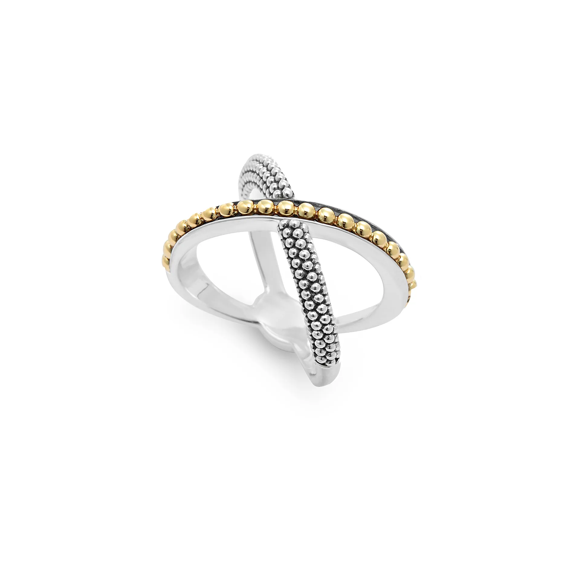 LAGOS KSL X Gold Beaded Ring