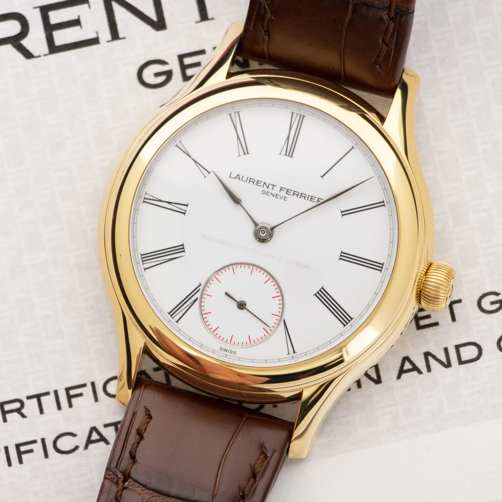Laurent Ferrier Galet Tourbillon Double Spiral Watch