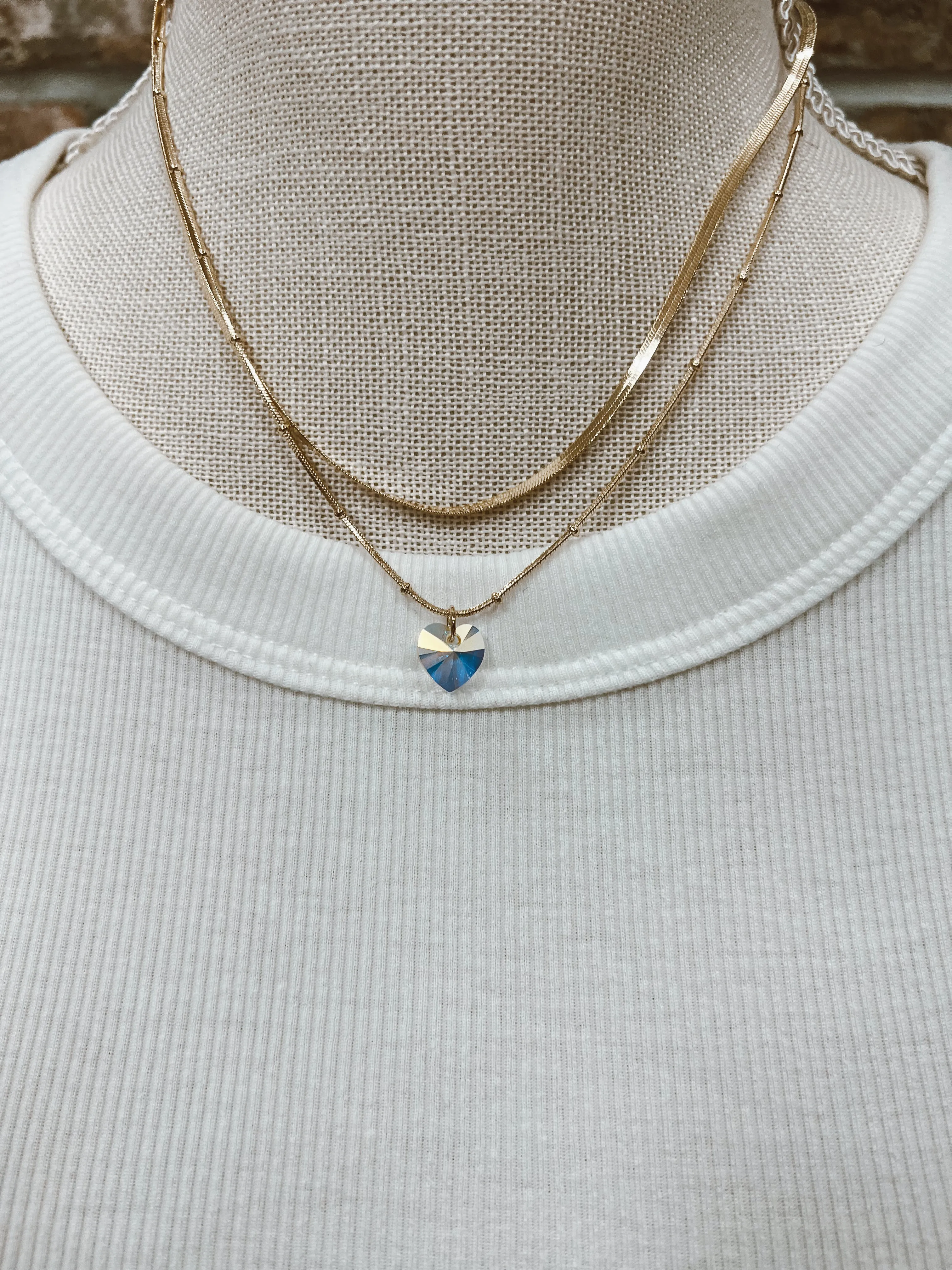 Layered Heart Necklace