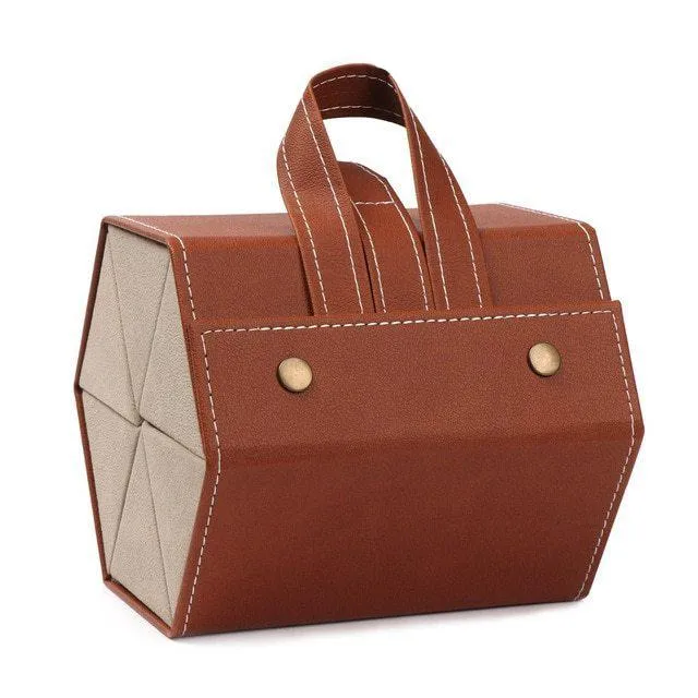 Leather Multiple Glasses Storage Case