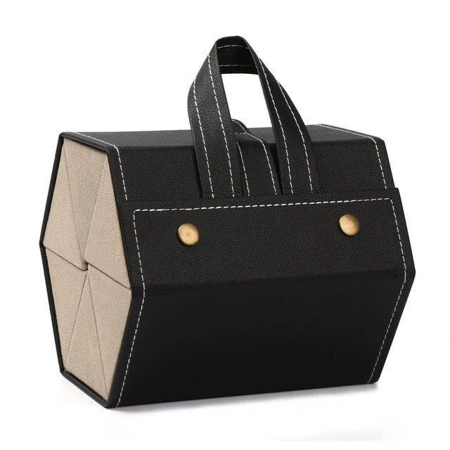 Leather Multiple Glasses Storage Case