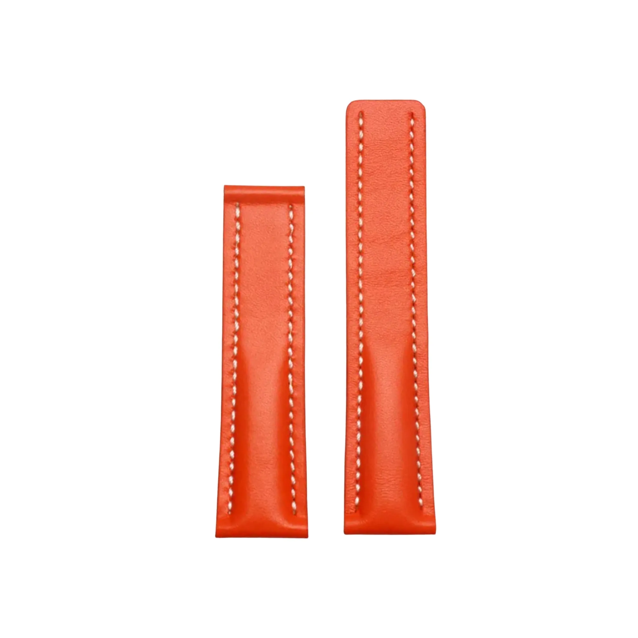 Leather Strap - For Breitling Watches - Orange