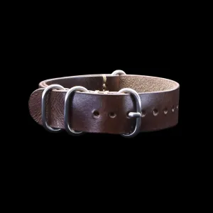 Leather Watch Strap, 4-Ring Military 103