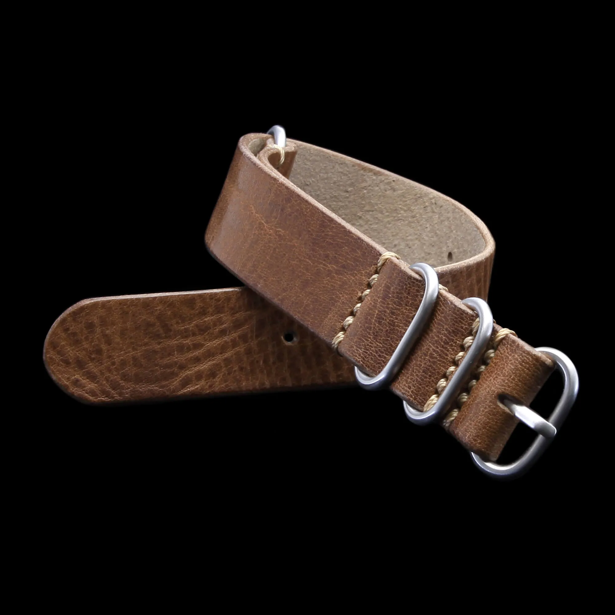 Leather Watch Strap, 4-Ring Vintage 402