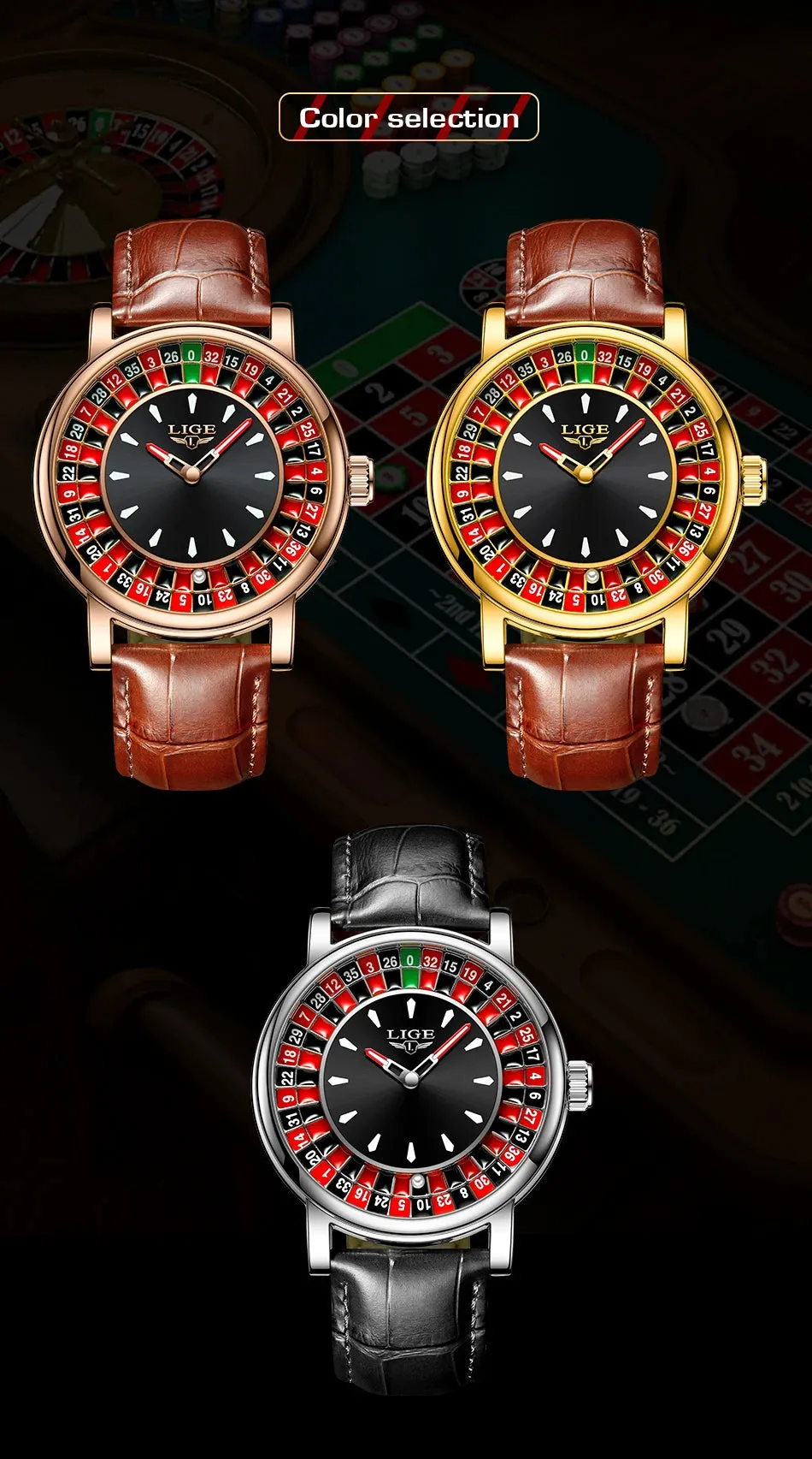 LIGE Quartz Man Watch
