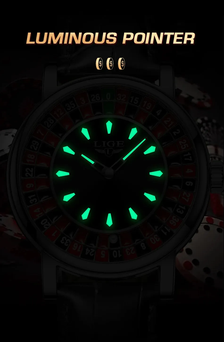 LIGE Quartz Man Watch