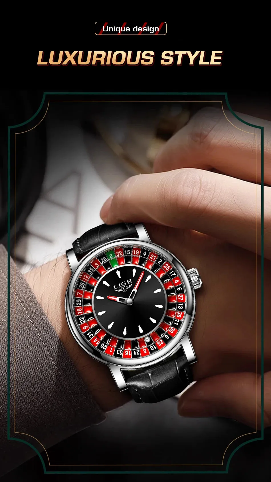 LIGE Quartz Man Watch