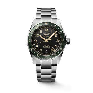 Longines Spirit Zulu Time 39mm Anthracite Dial GMT Steel Men's Watch L38024636