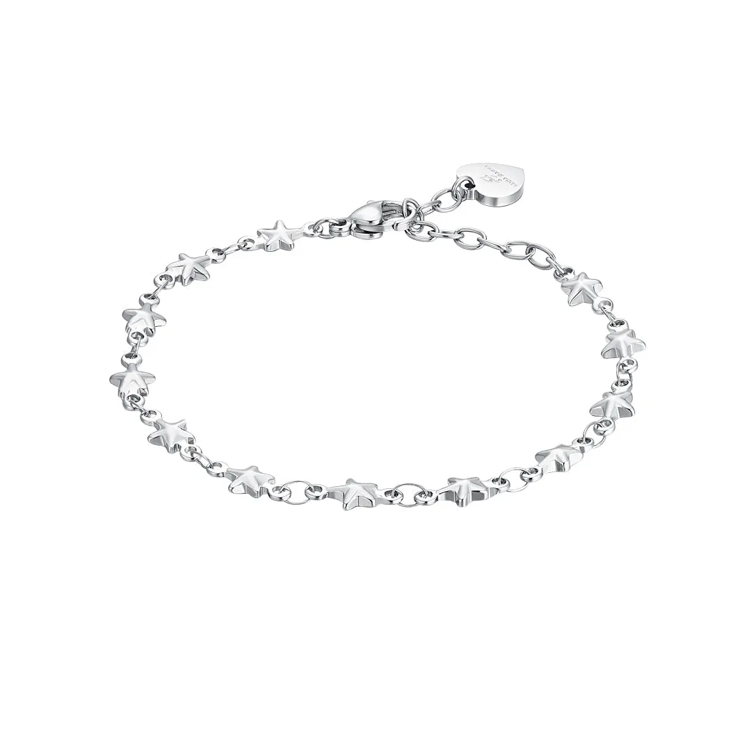 Luca Barra Ladies Steel Bracelet with Stars