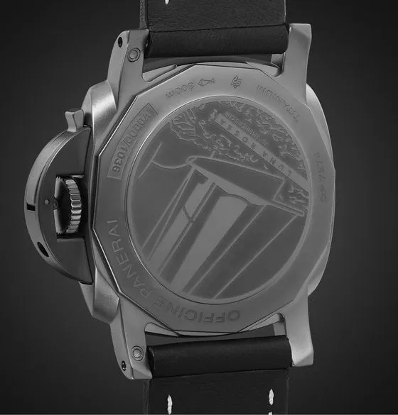 Luminor Luna Rossa Challenger Automatic GMT and Flyback Chronograph 44mm Titanium and Leather Watch