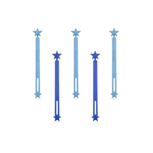 Lunch Punch Silicone Wrap Bands - Blue