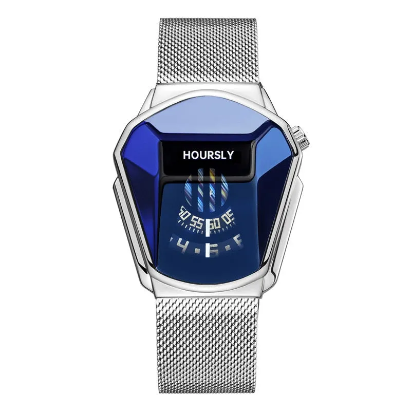 Luxury HOURSLY Men Stainless Steel Watch