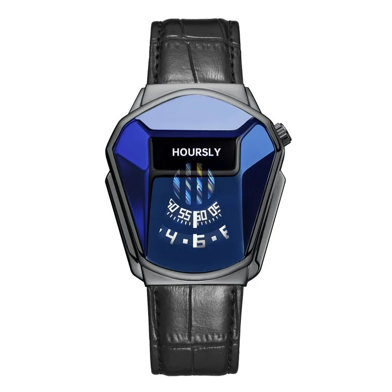 Luxury HOURSLY Men Stainless Steel Watch
