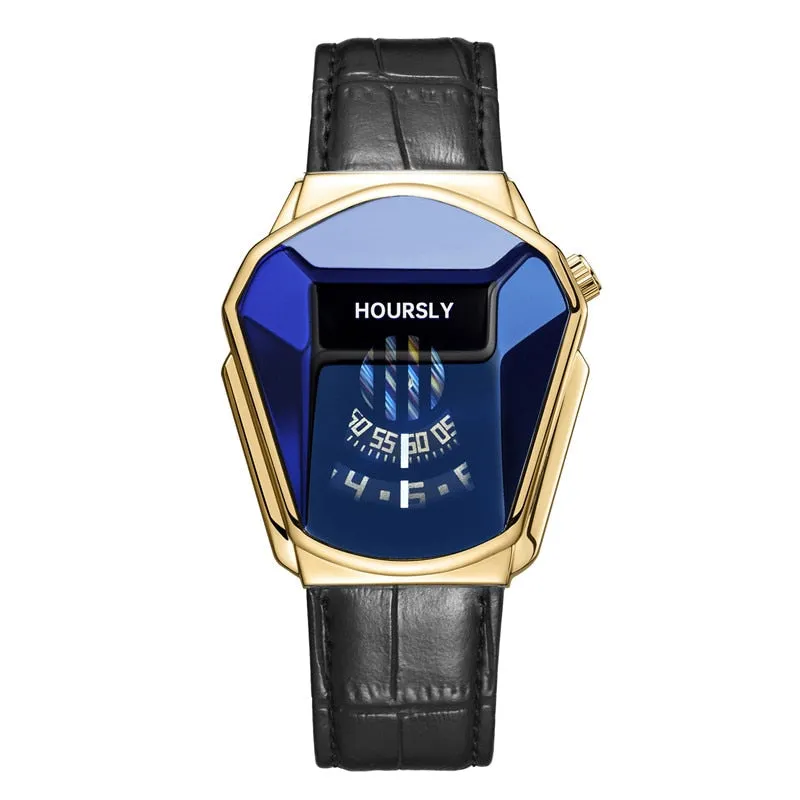 Luxury HOURSLY Men Stainless Steel Watch