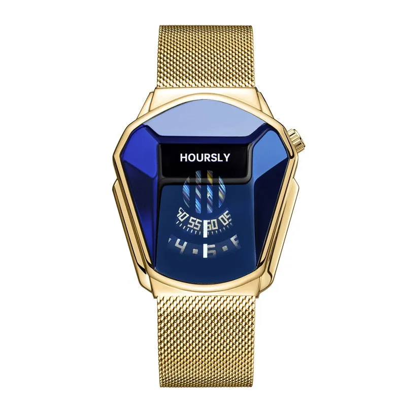 Luxury HOURSLY Men Stainless Steel Watch
