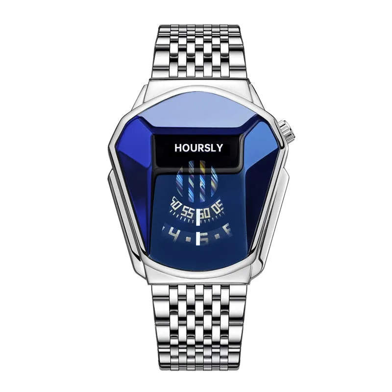 Luxury HOURSLY Men Stainless Steel Watch