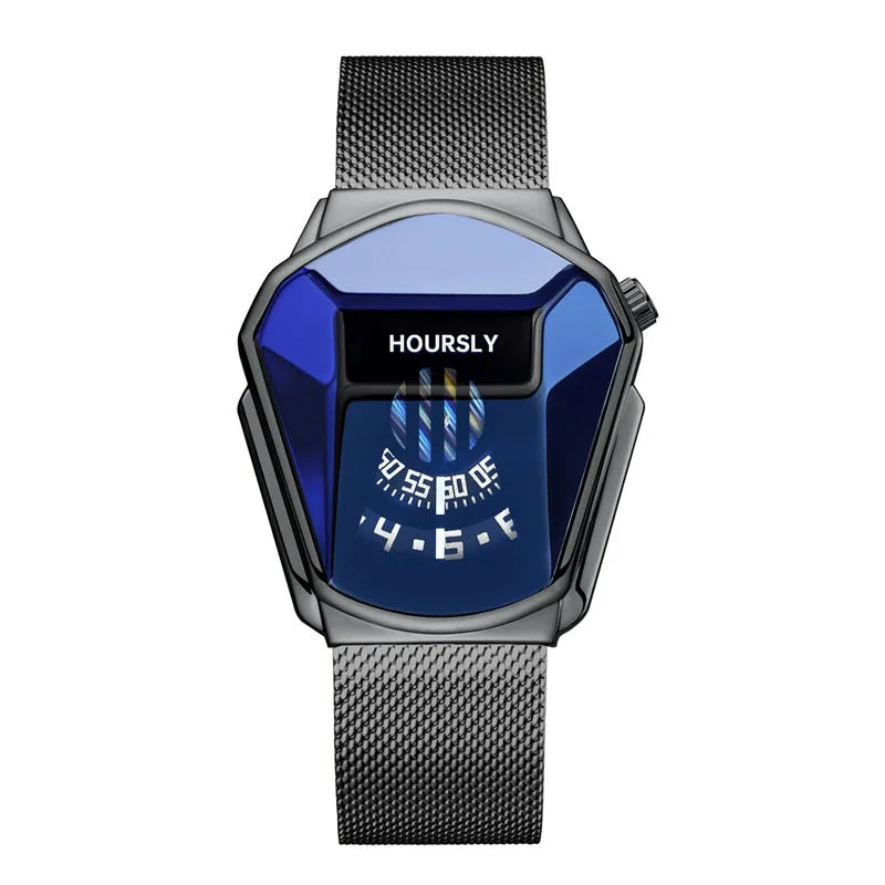 Luxury HOURSLY Men Stainless Steel Watch