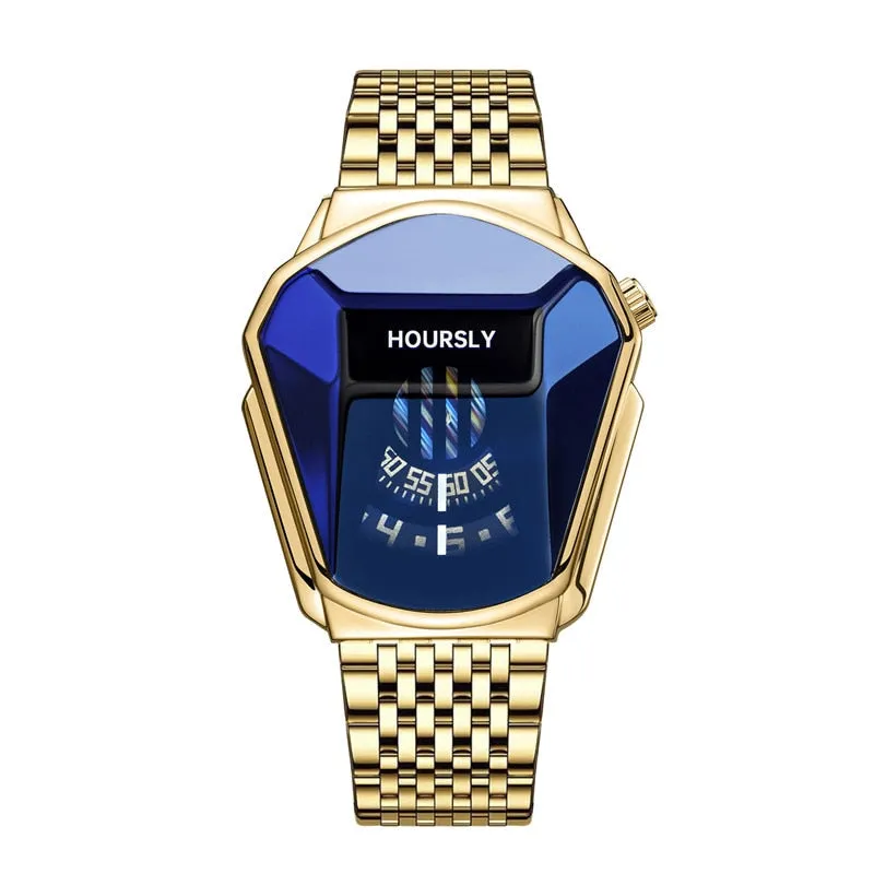 Luxury HOURSLY Men Stainless Steel Watch