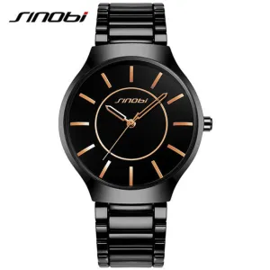 Luxury Top Brand Men's Boy Military Dress JAPAN Quartz Steel Watches Men Casual Clock Male Wristwatch Relogio Masculino SINOBI