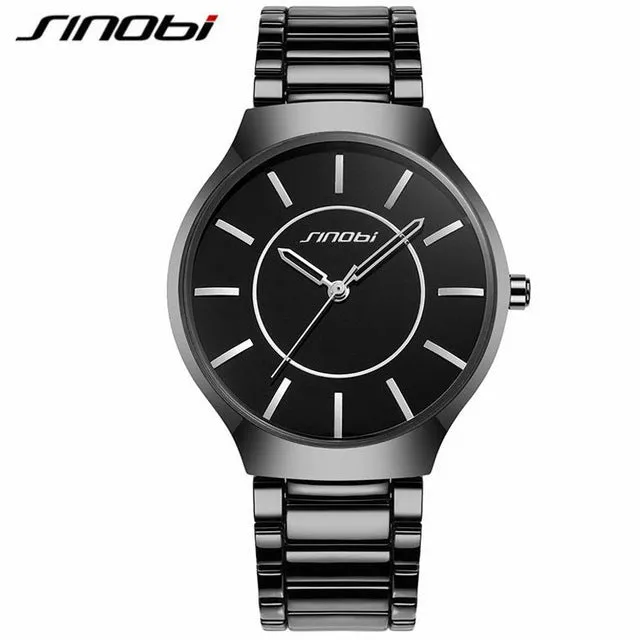 Luxury Top Brand Men's Boy Military Dress JAPAN Quartz Steel Watches Men Casual Clock Male Wristwatch Relogio Masculino SINOBI