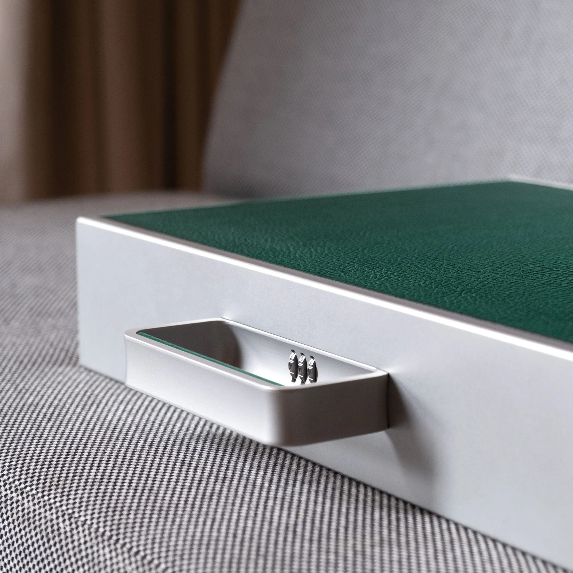 MACKENZIE 12 WATCH BRIEFCASE - EMERALD / GREY