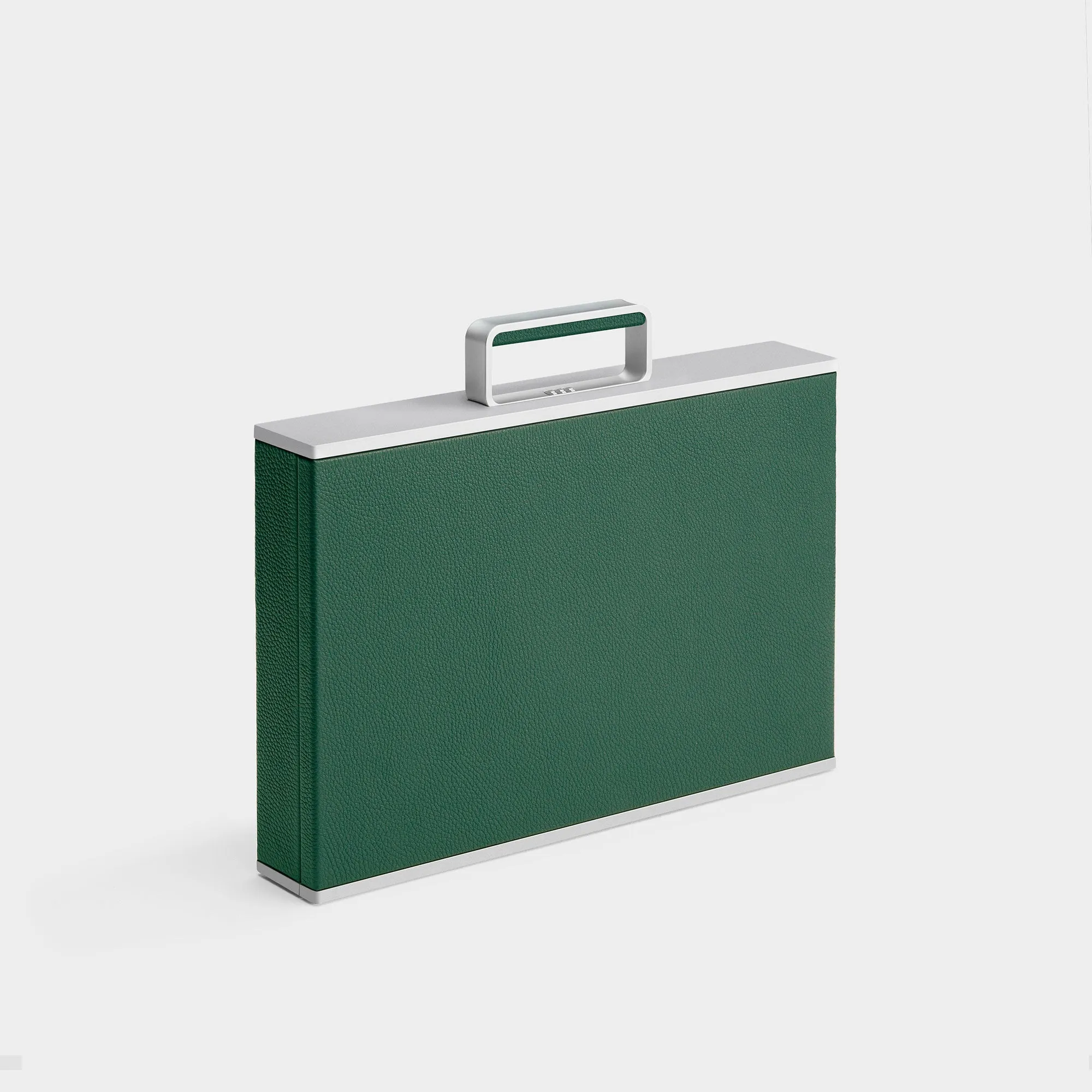 MACKENZIE 12 WATCH BRIEFCASE - EMERALD / GREY