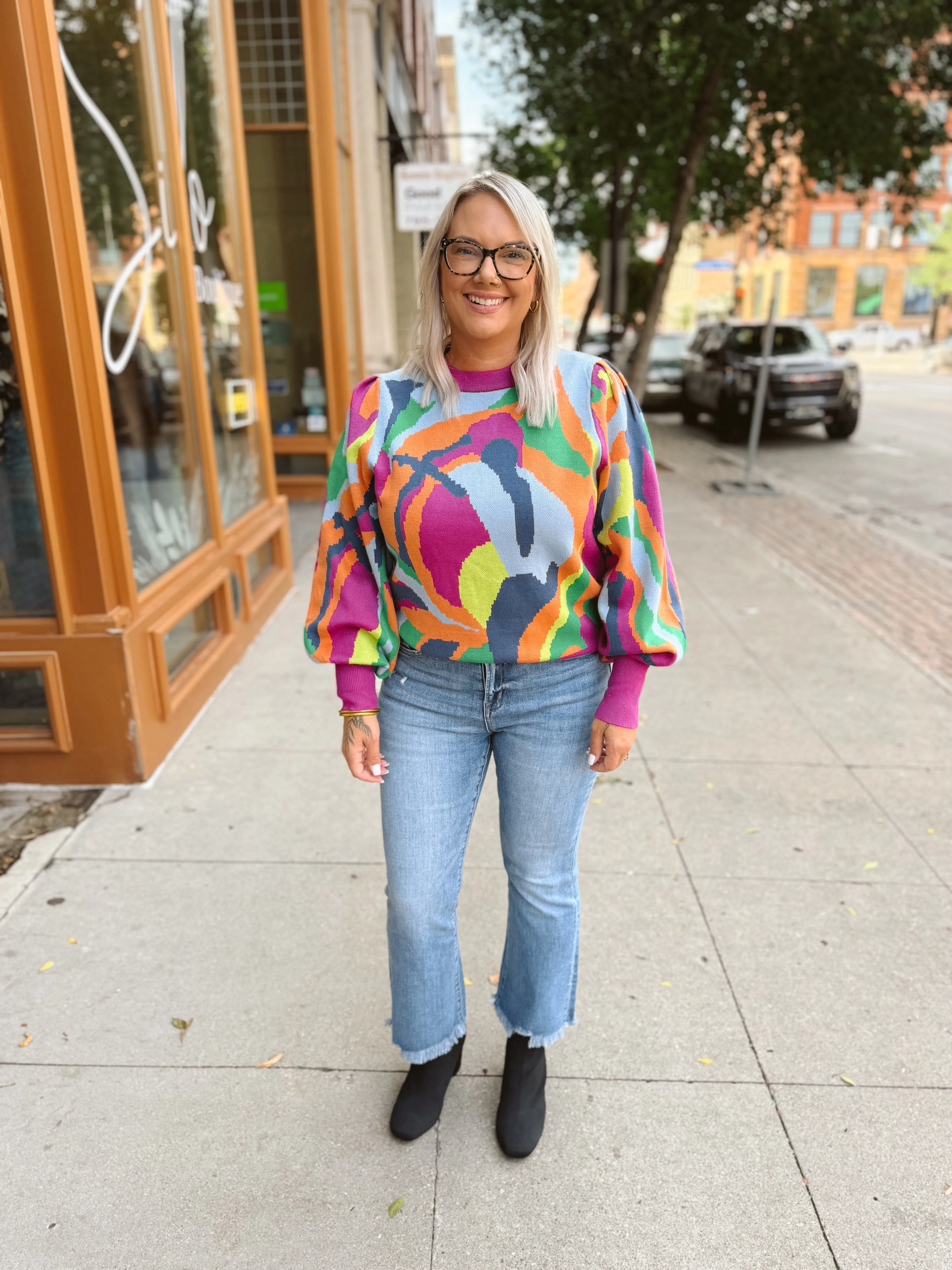 Maggie Fun Print Top