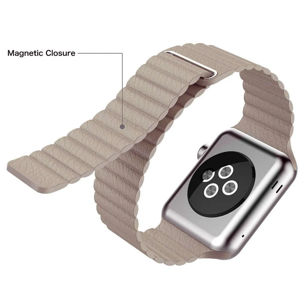 Magnetic | Leather Watch Band for Apple Watch ®