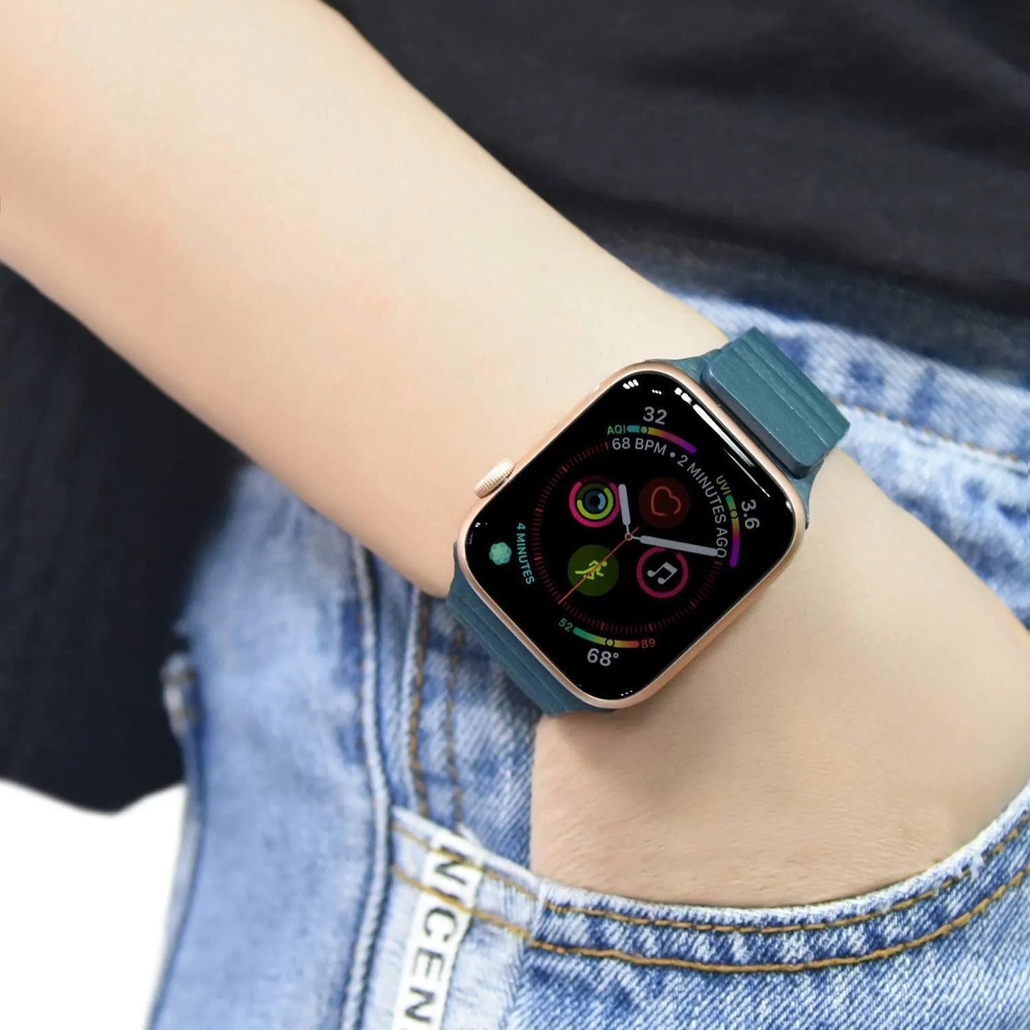 Magnetic | Leather Watch Band for Apple Watch ®