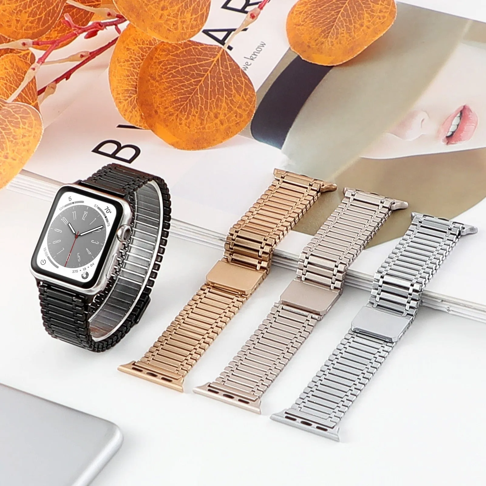 Magnetic Stainless Steel Loop Watch Band
