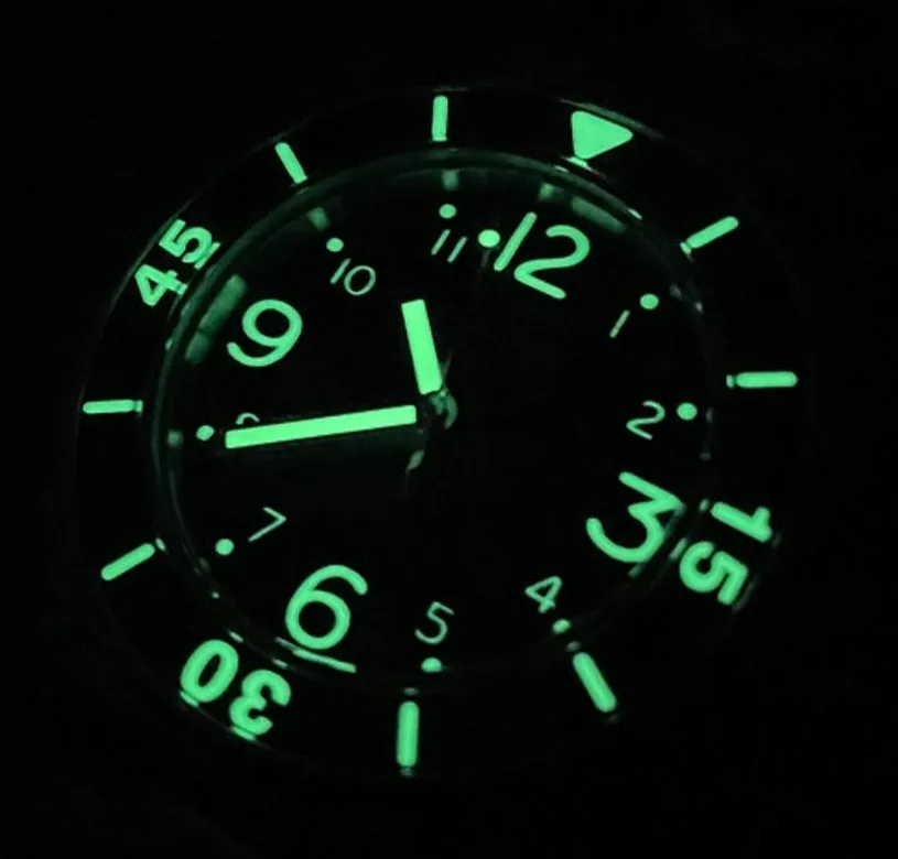 Maranez Racha Dive 1000m Dive Watch  Black Sunray