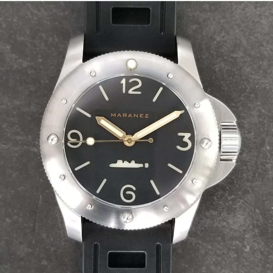 Maranez Rawai 45 Steel Watch Black