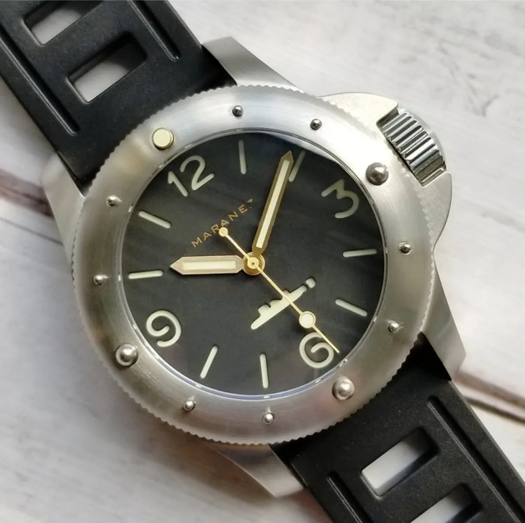 Maranez Rawai 45 Steel Watch Black