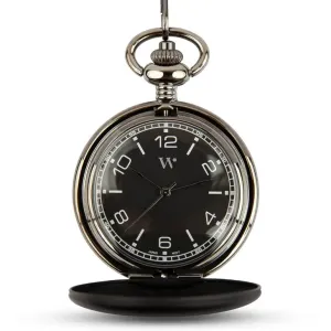 Matte Black Mechanical Pocket Watch & Fob - Blank