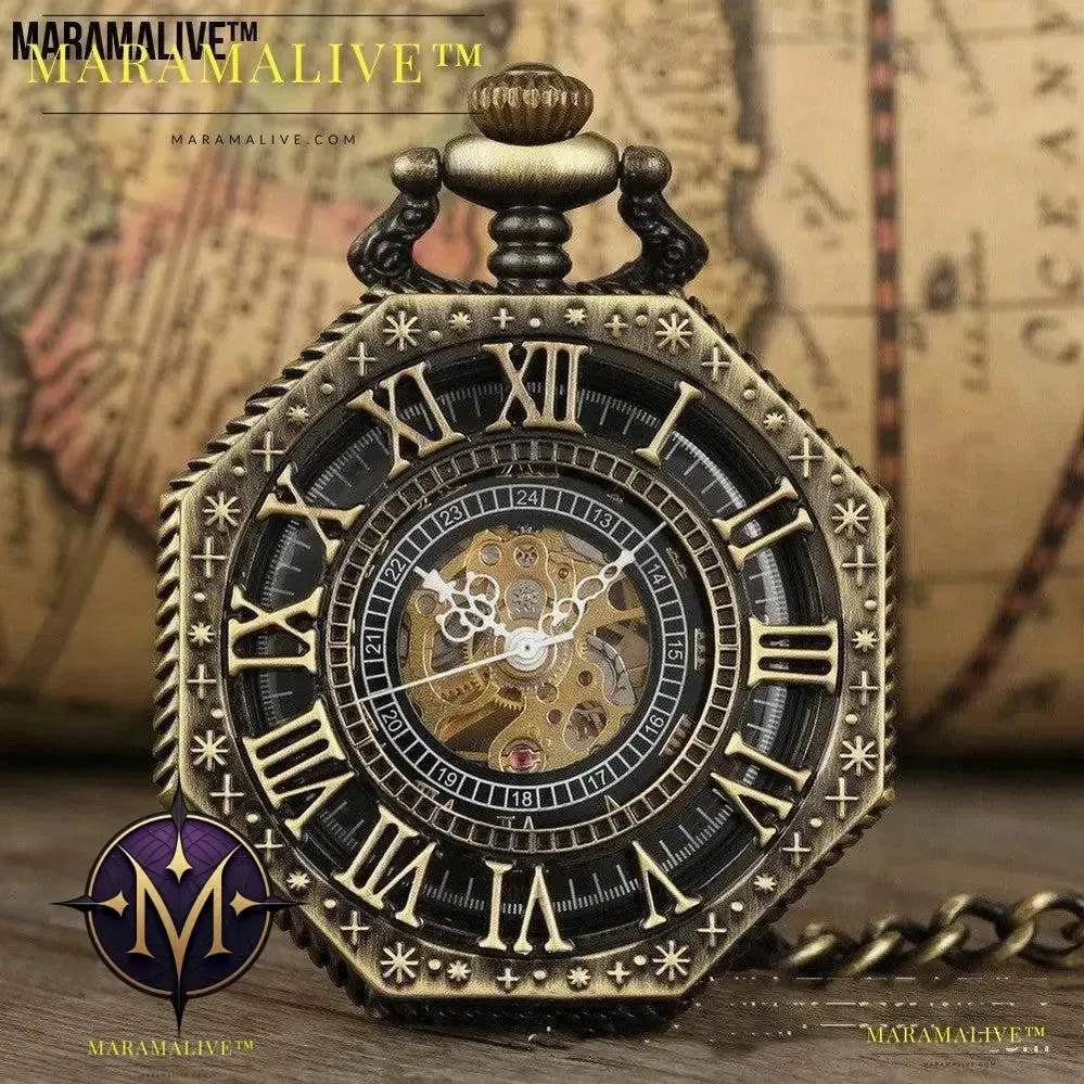 Mechanical Pocket Watch Retro Men's And Women's Watch