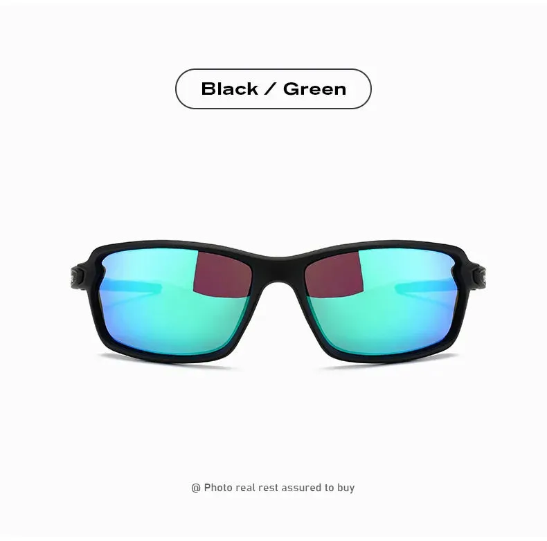 Men's Sports Cycling Polarized Sunglasses for Outdoor, Fishing, Traveling, Driving Square Frame Glasses