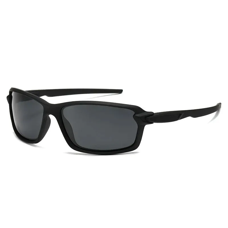 Men's Sports Cycling Polarized Sunglasses for Outdoor, Fishing, Traveling, Driving Square Frame Glasses