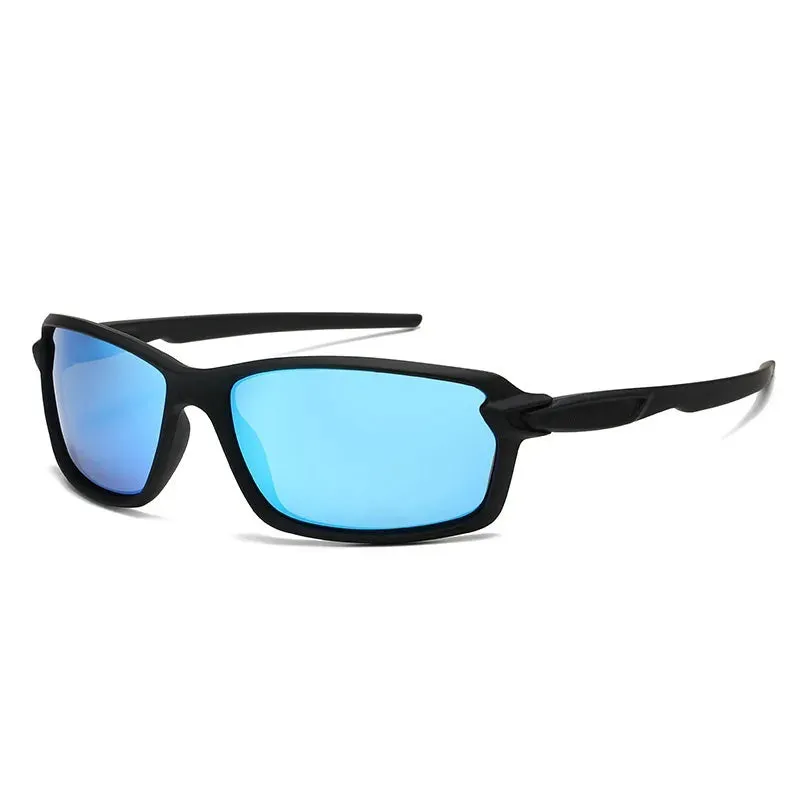 Men's Sports Cycling Polarized Sunglasses for Outdoor, Fishing, Traveling, Driving Square Frame Glasses