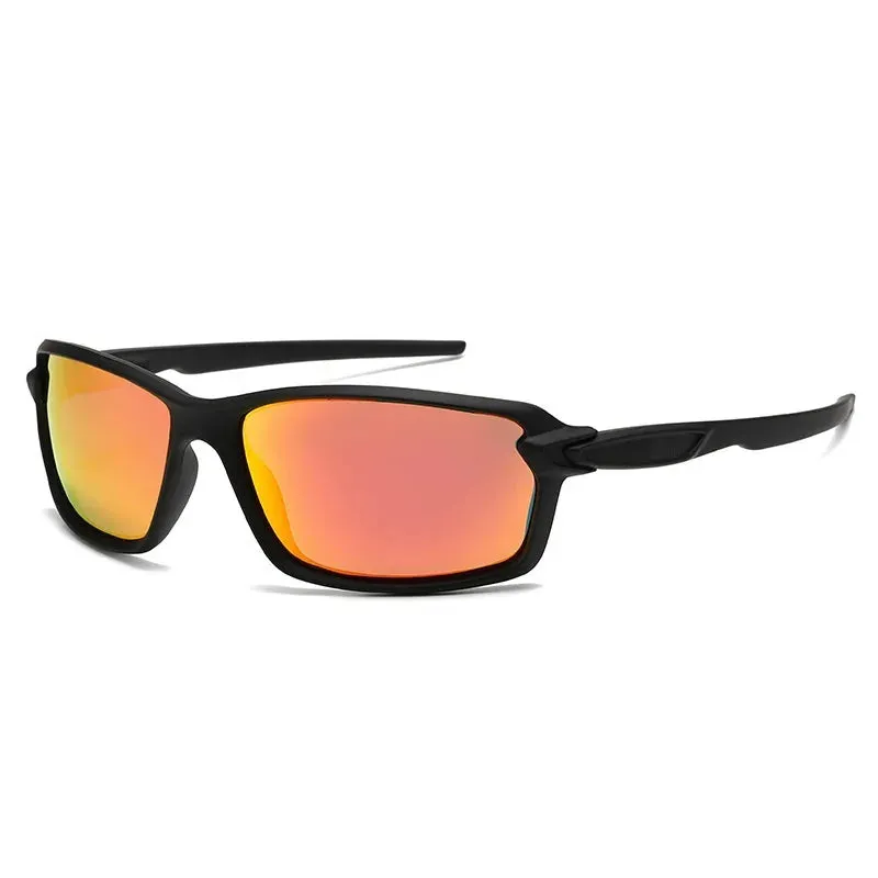 Men's Sports Cycling Polarized Sunglasses for Outdoor, Fishing, Traveling, Driving Square Frame Glasses