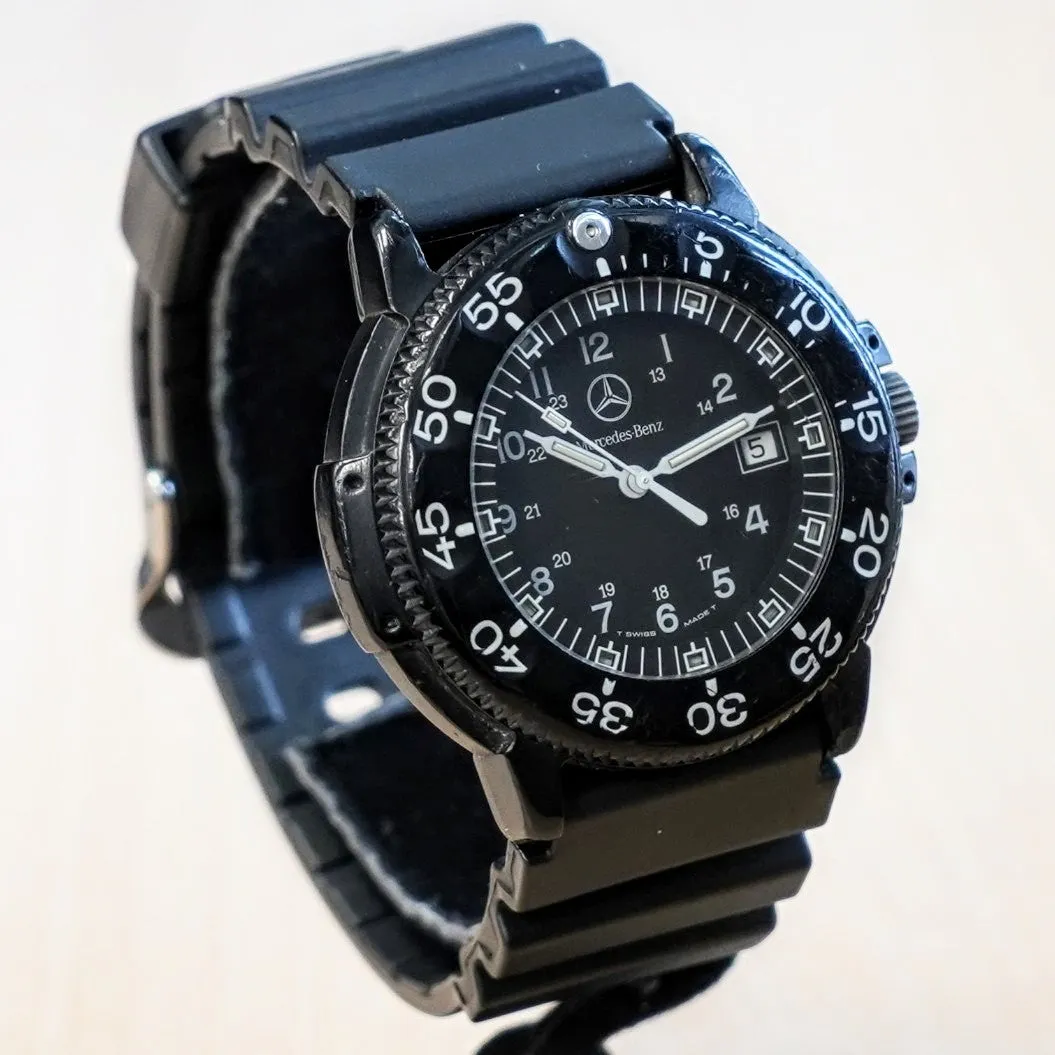 Mercedes Benz LUMINOX Navy Seal Dive Military Watch Date Indicator Swiss Wristwatch