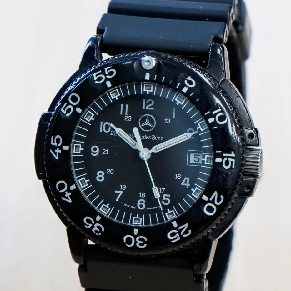 Mercedes Benz LUMINOX Navy Seal Dive Military Watch Date Indicator Swiss Wristwatch
