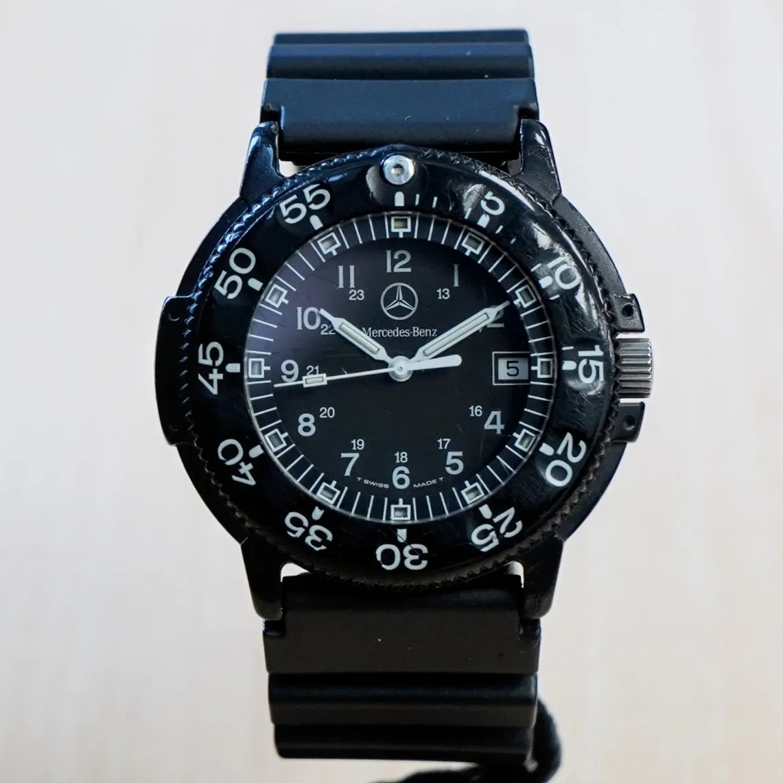 Mercedes Benz LUMINOX Navy Seal Dive Military Watch Date Indicator Swiss Wristwatch