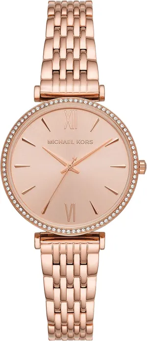 Michael Kors Women's Maisie Three-Hand Rose Gold-Tone Stainless Steel Watch MK4421