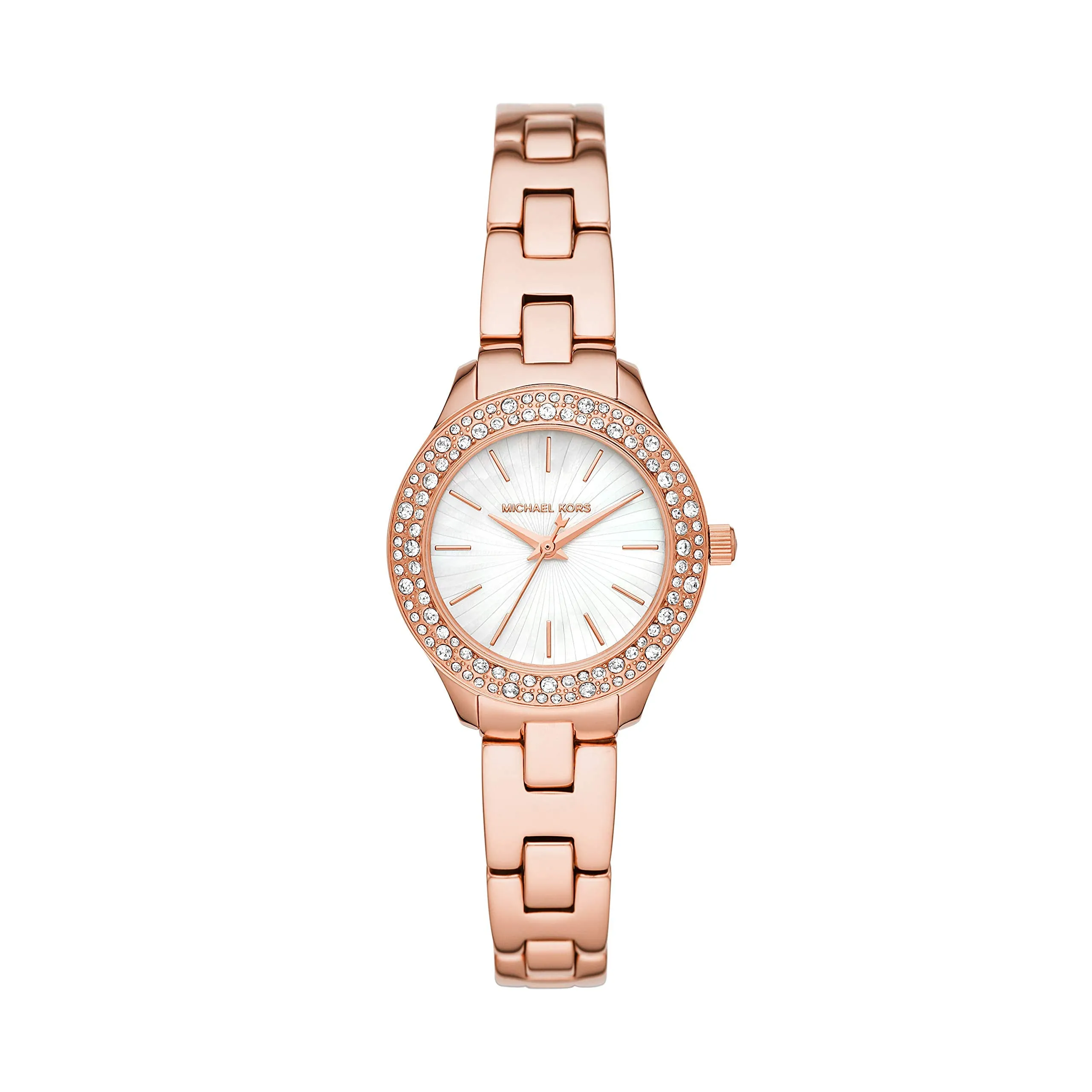 Michael Kors Women's Quartz Watch with Stainless Steel Strap, Rose Gold, 12 (Model: MK4558)