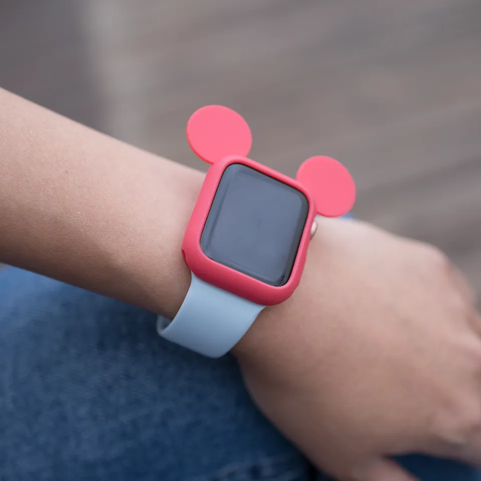 Mickey Silicone Watch Case - Red