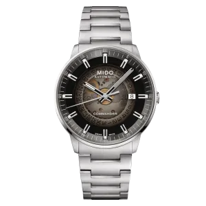 MIDO COMMANDER GRADIENT BLACK DIAL ON BRACELET