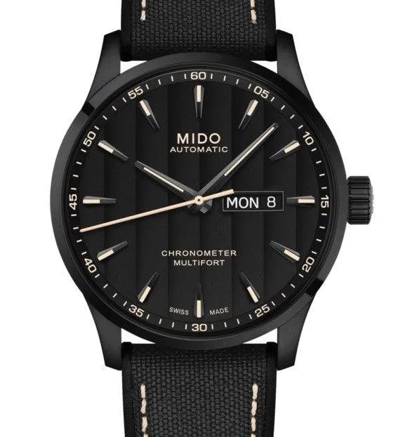 Mido Multifor Chronometer 1 Cam Cre 42mm Automatic Black Finish Pvd Black M038.431.37.051.00